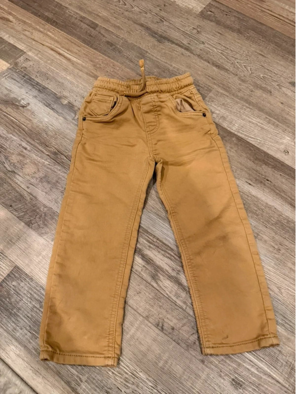 Tan Cat & Jack straight leg pants size 3T